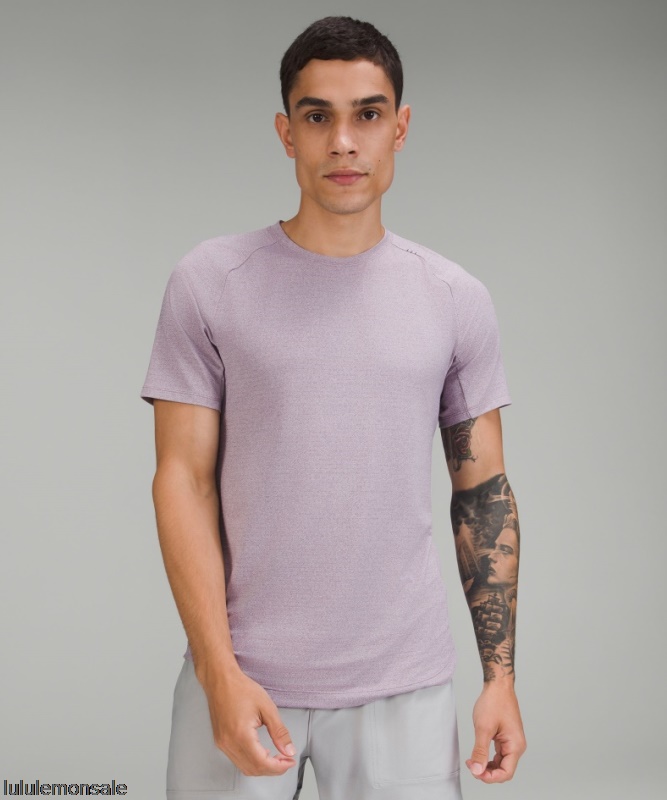 Lululemon Deutschland DELULU801 | Drysense Training Kurzarm Shirt Meliert Lila Asche